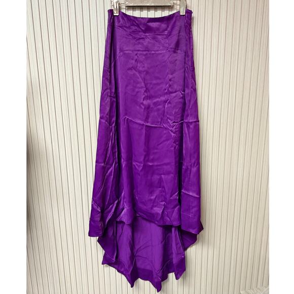 Karen Millen Dresses & Skirts - Karen Millen Satin Pleated Woven Midaxi Skirt Purple Size 8